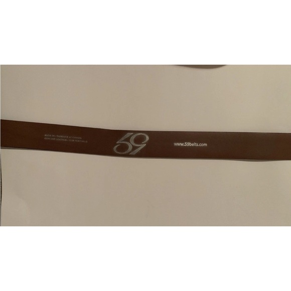 Custom 59 Genuine Leather Golf Belt w/ GNS Initials & Bag & Sticker - Picture 9 of 9